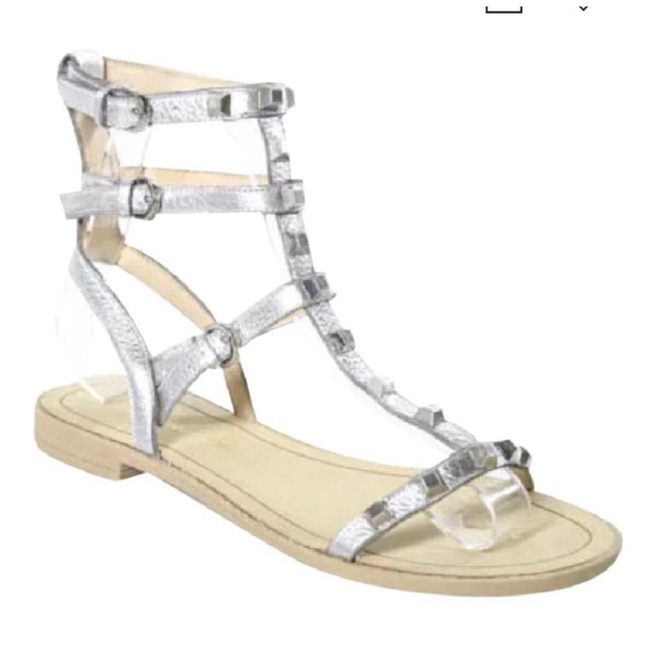 Silver on sale gladiator sandals