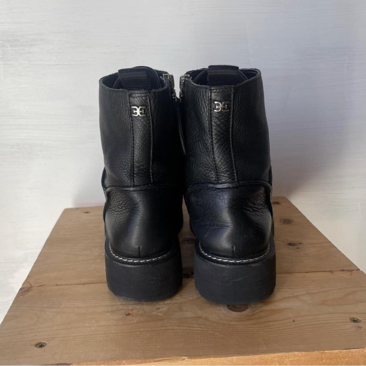 Sam Edelman Laurie Black Leather Platform Depop