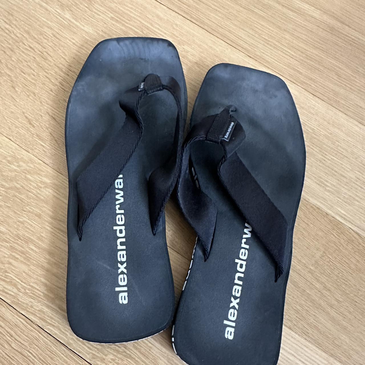 atmosphere flip flops/ sandals size 8 wide fit but - Depop