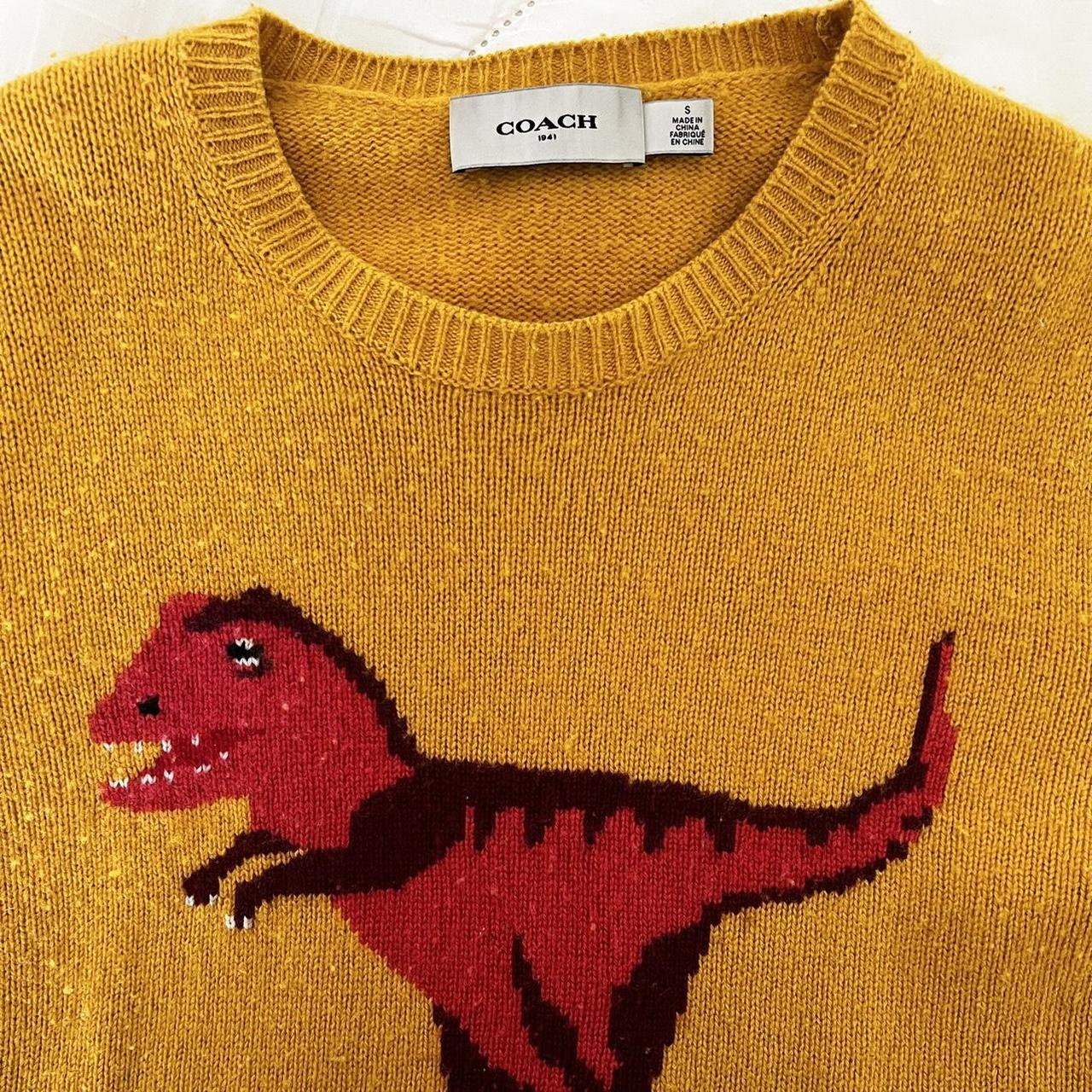 Coach Rexy Sweater in Mustard Yellow Depop