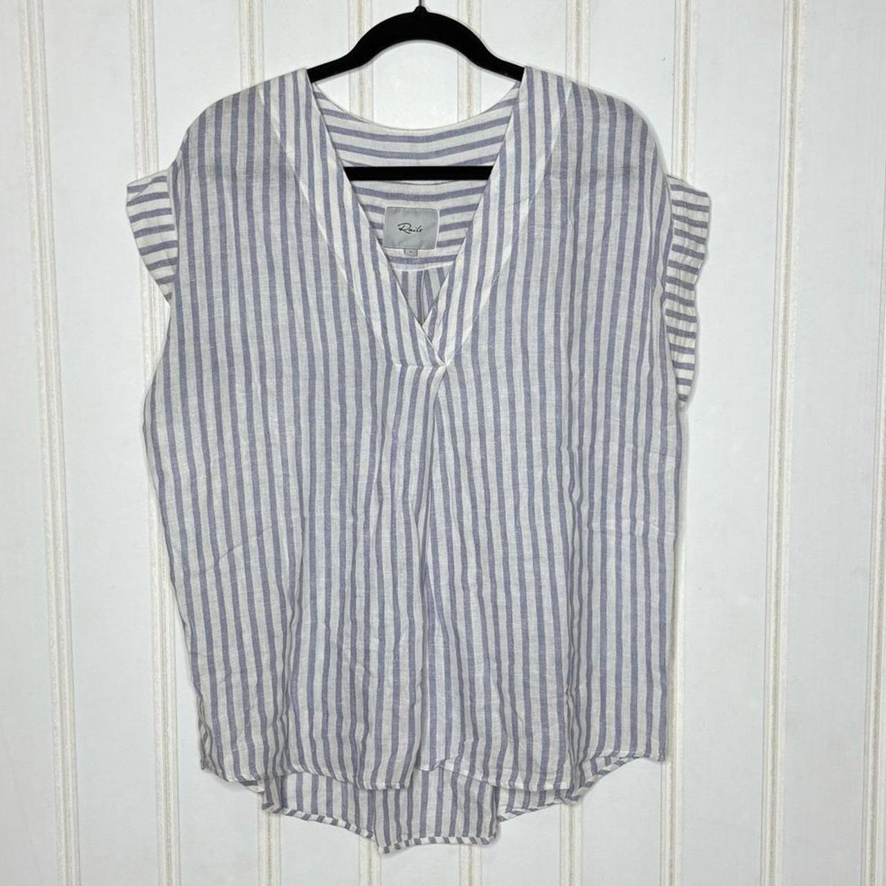 Rails Women's Blouse - Blue/White - L – Rails Nal… - image 7