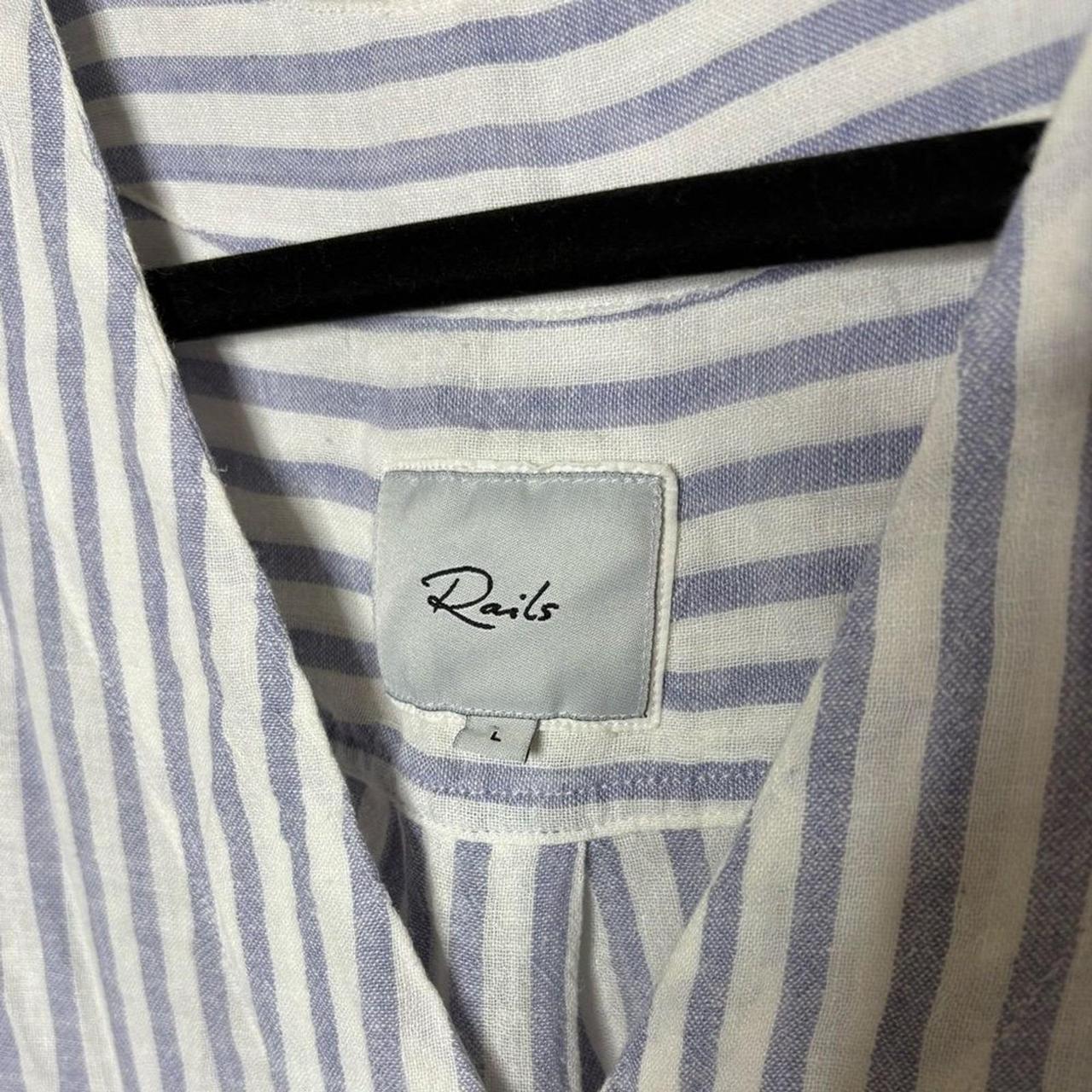 Rails Women's Blouse - Blue/White - L – Rails Nal… - image 6