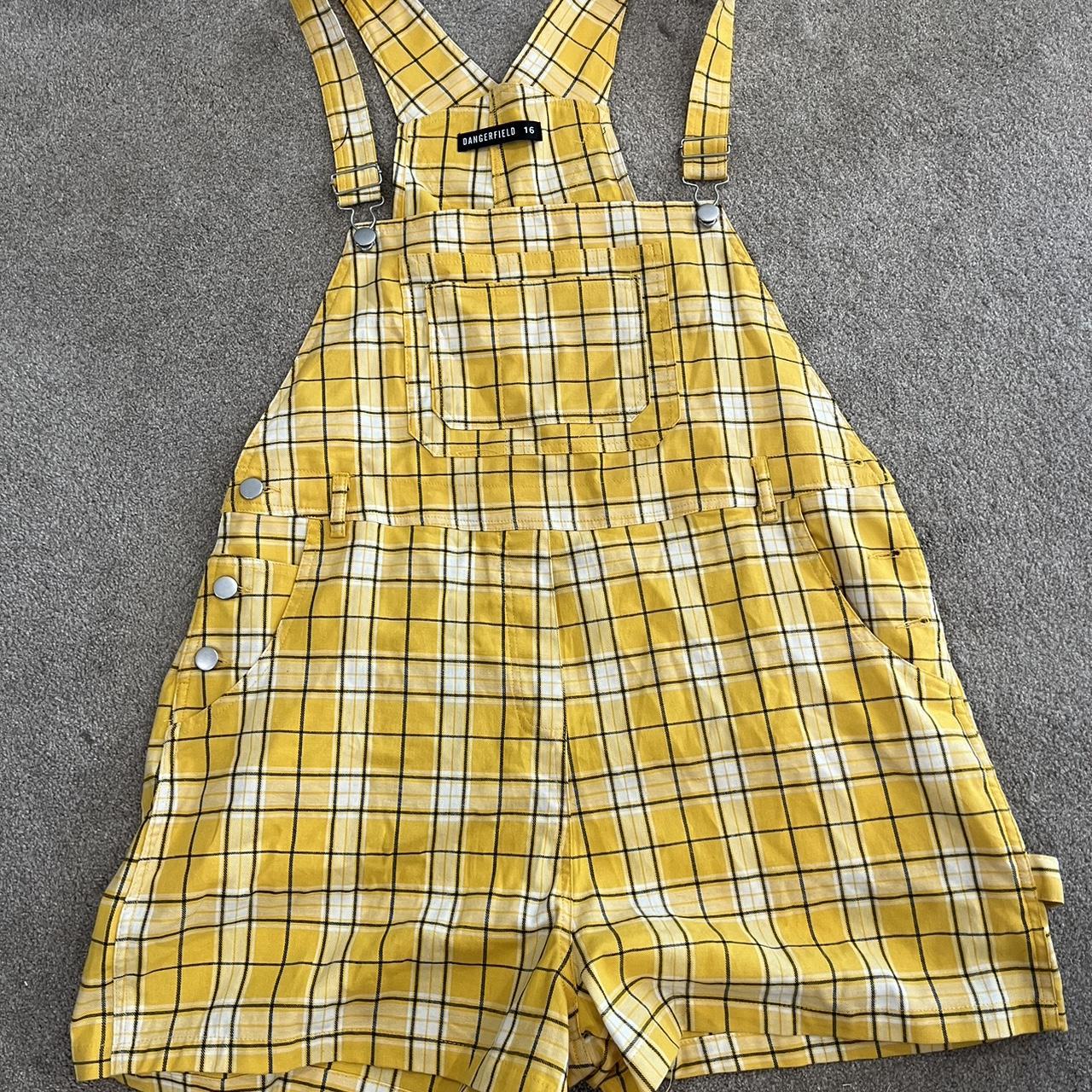 Dangerfield Size 16 Yellow Overalls Never Worn Depop