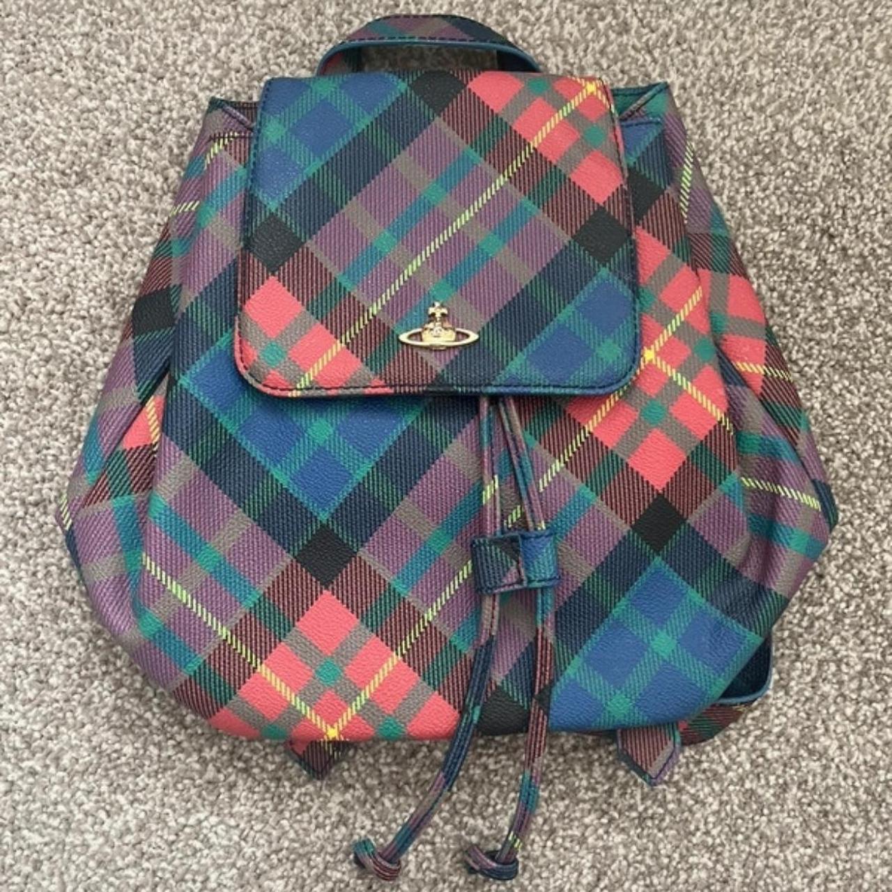 Beloved tartan leather Vivienne Westwood backpack | Depop