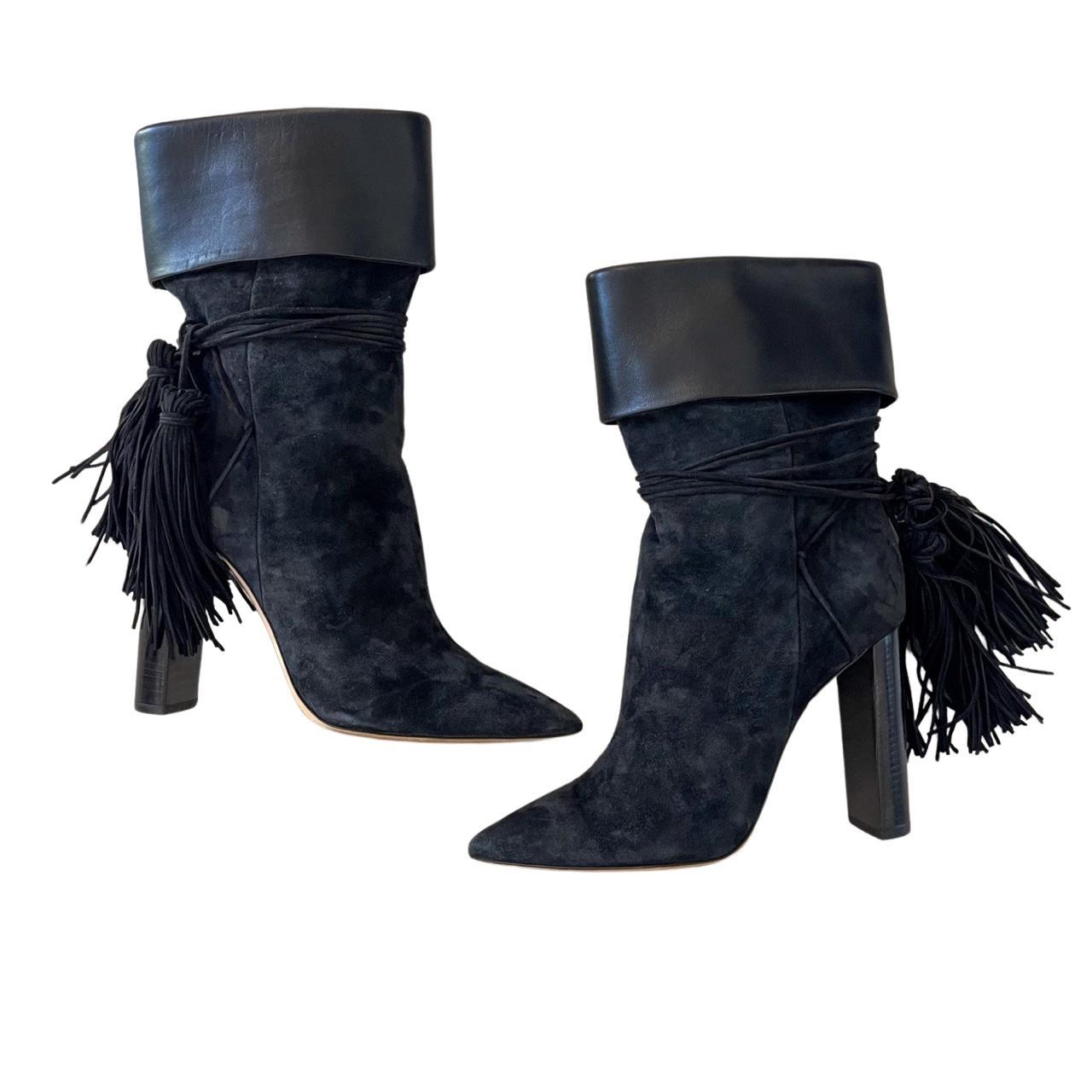 ysl fringe boots