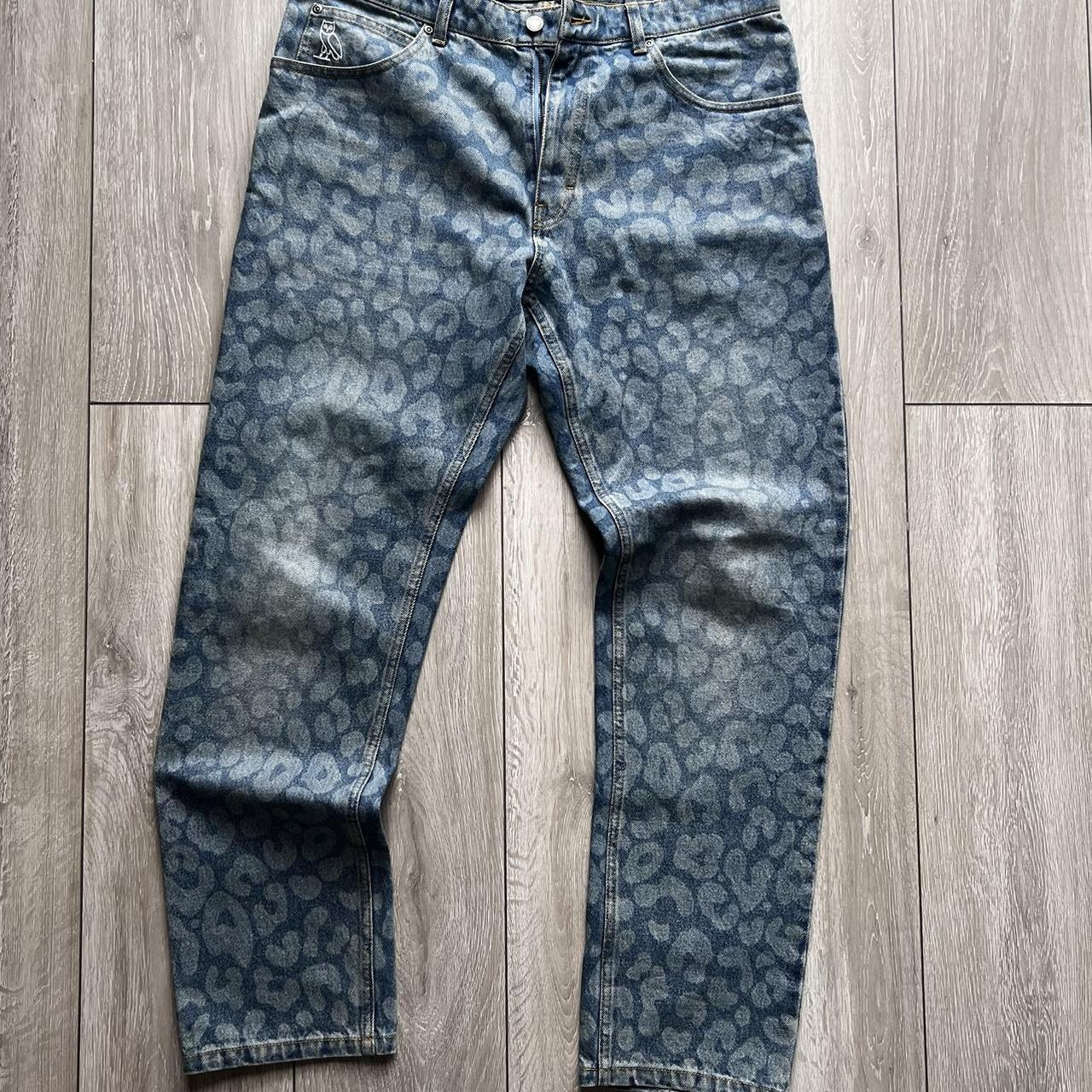 Ovo Octobers very own leopard print jeans , Size 34...