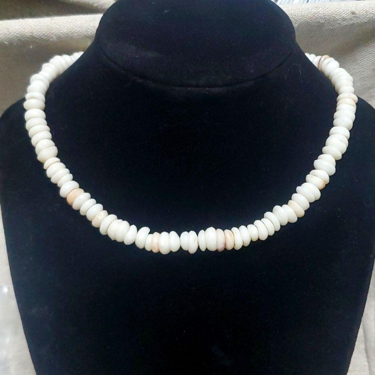 BlueRica Smooth Puka Shell Necklace (24