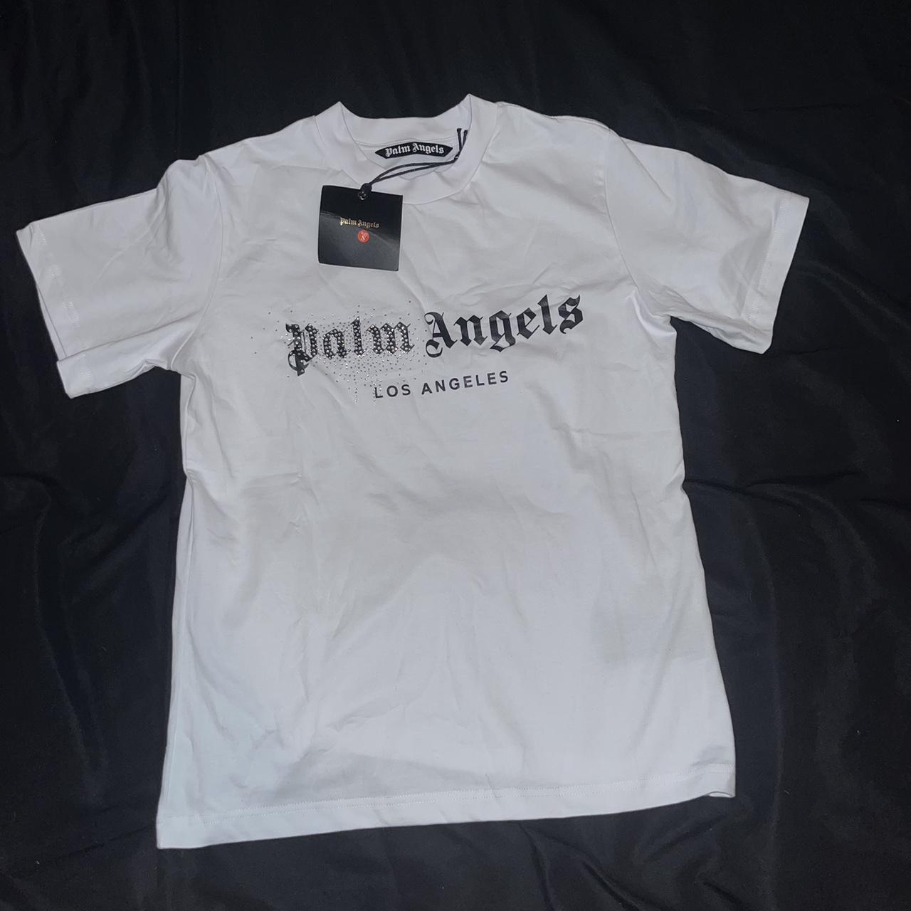 Palm angels T-shirt Colour - White Size -... - Depop