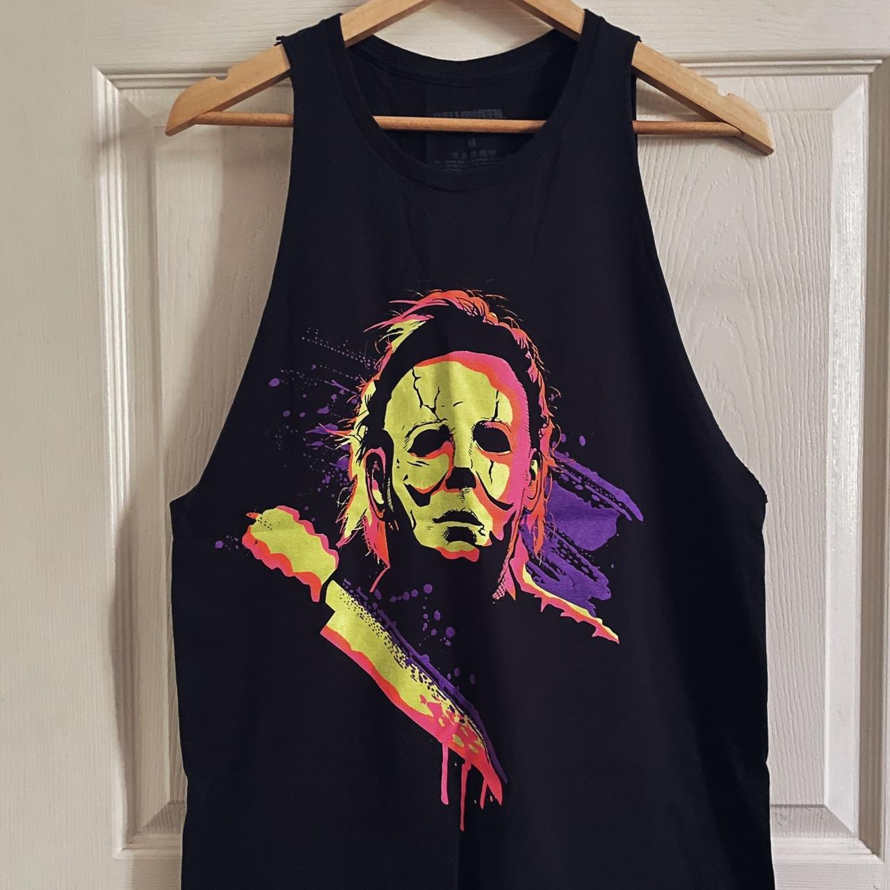 Halloween Michael Myers Gym Cutoff Tank Size... Depop