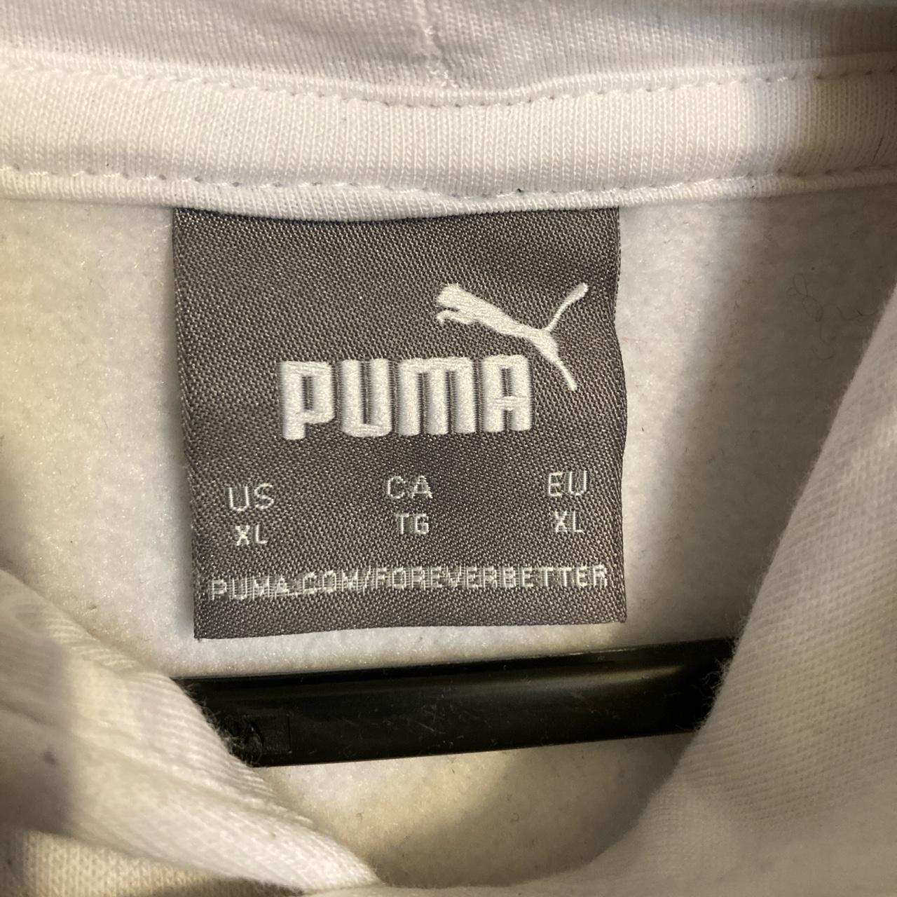 Authentic Men’s Puma Hooded Sportswear White... - Depop