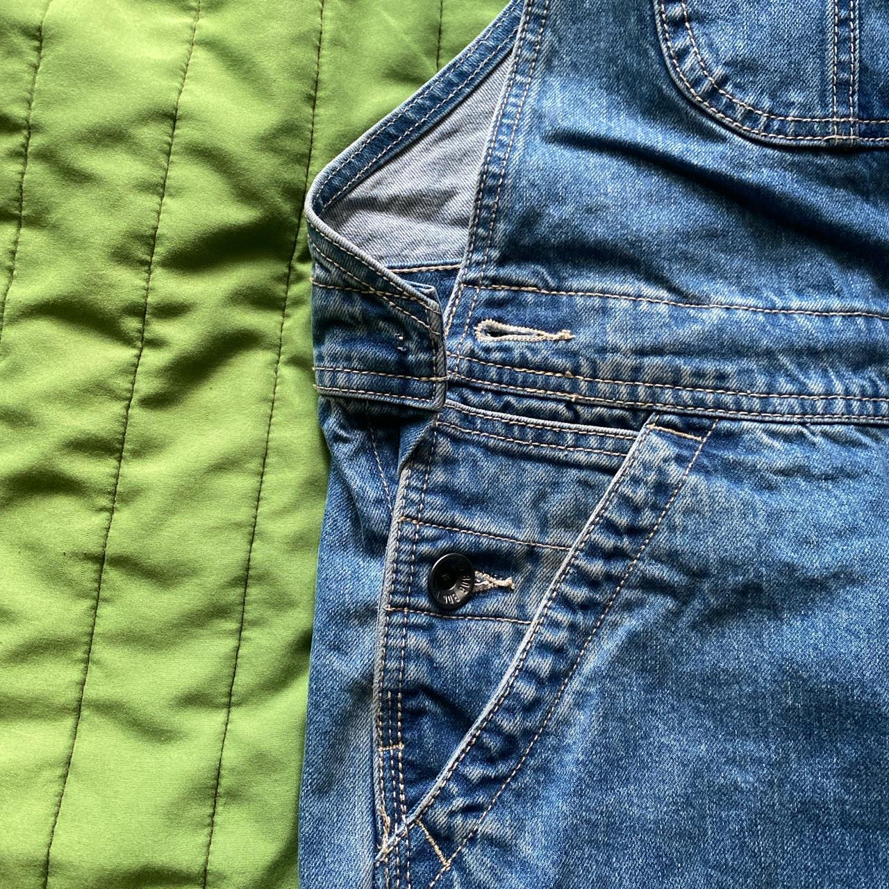 urban outfitters medium wash blue overalls size Depop