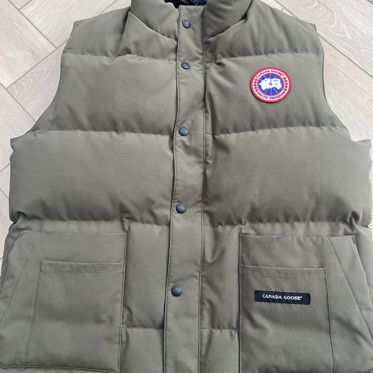 Canada goose gilet khaki hotsell