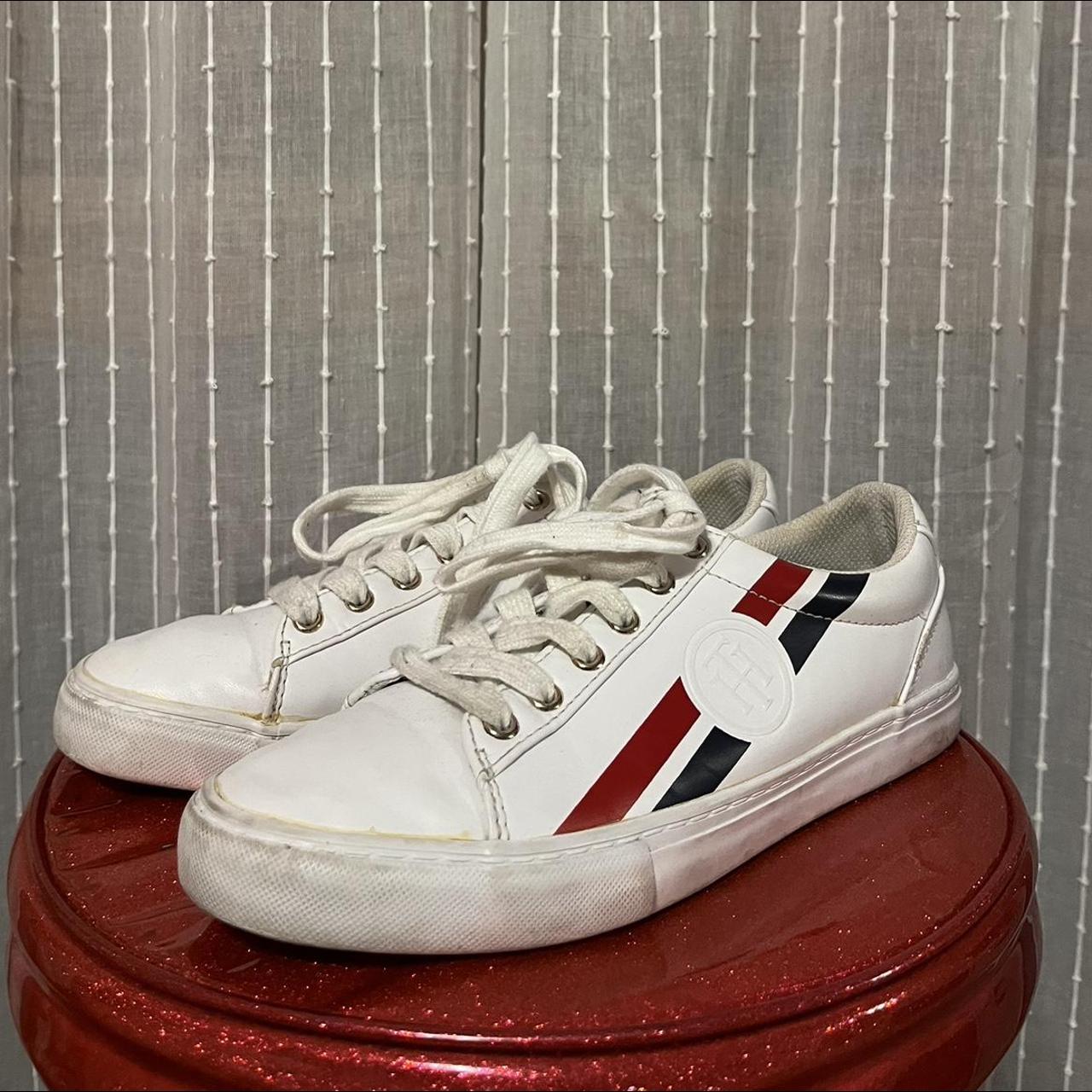 Tommy Hilfiger Women's White and Red Trainers (3)