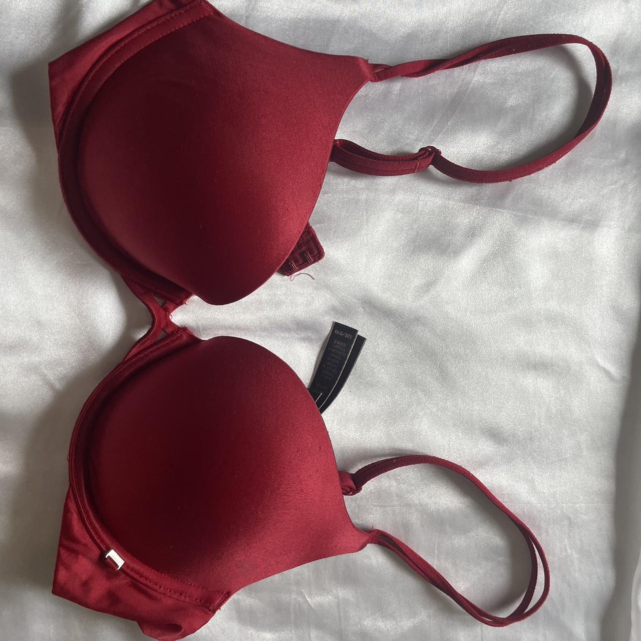 New with tags Maidenform push-up bra in burgundy - Depop