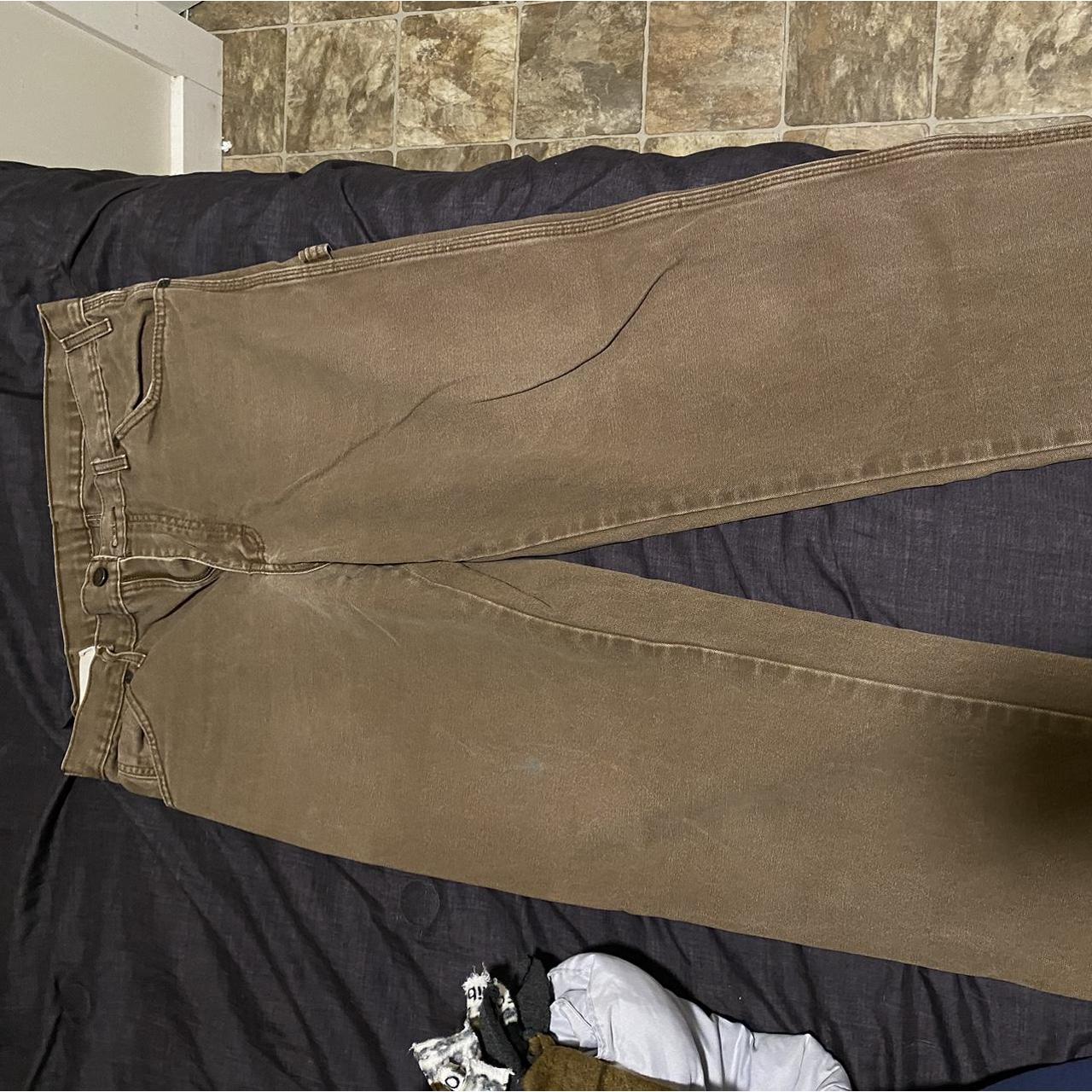 Tan Carhartt carpenter jeans 32x30 - Depop