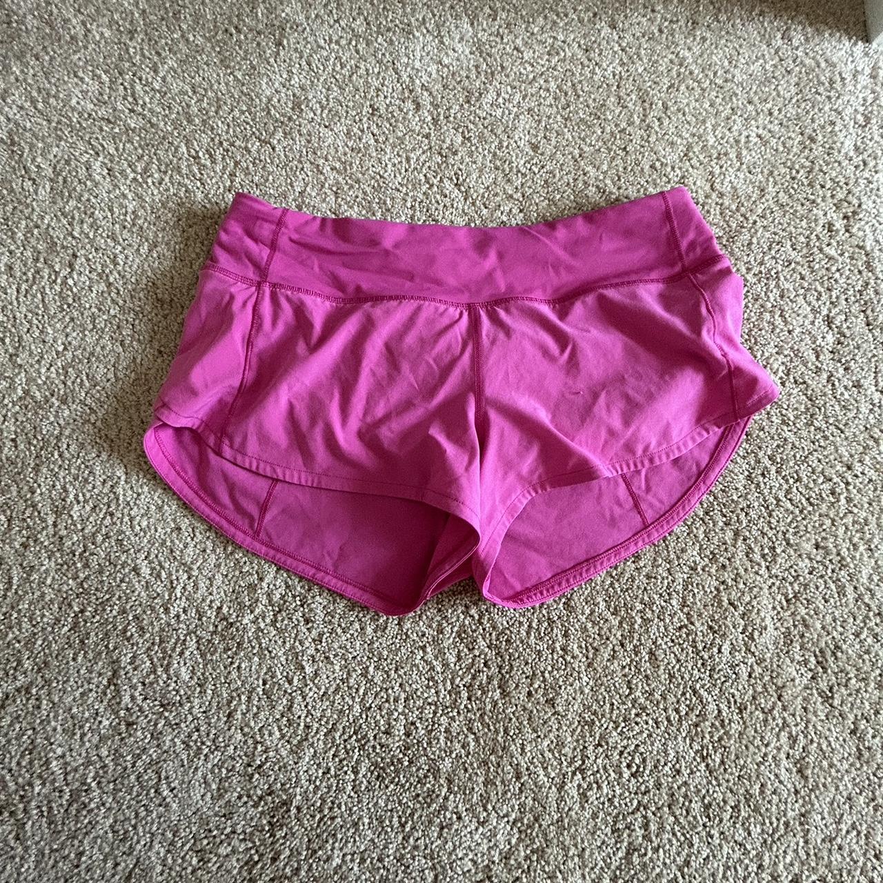 sonic pink hotty hot Lululemon shorts 2.5 in - Depop
