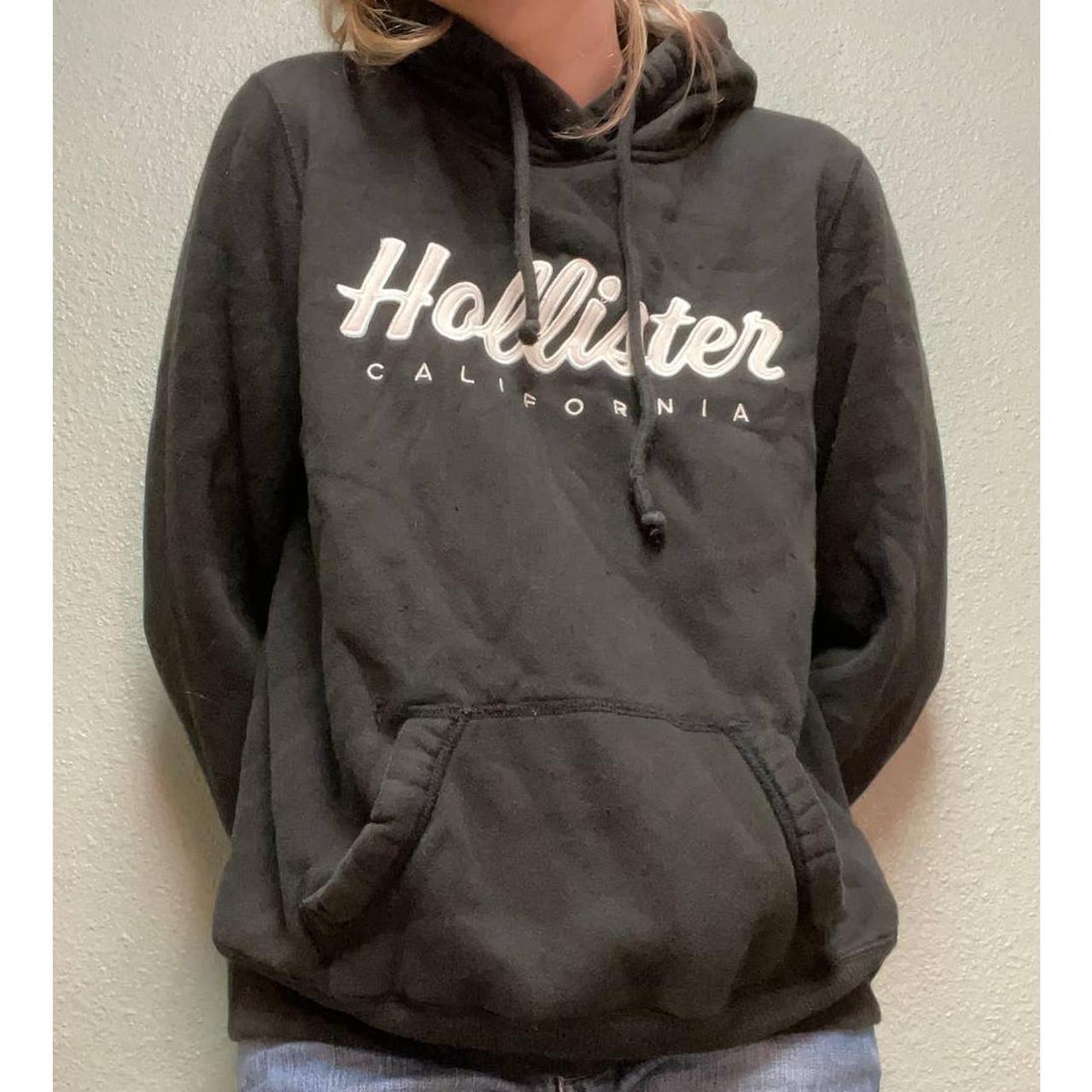 Hollister pullover hoodie in black +... Depop