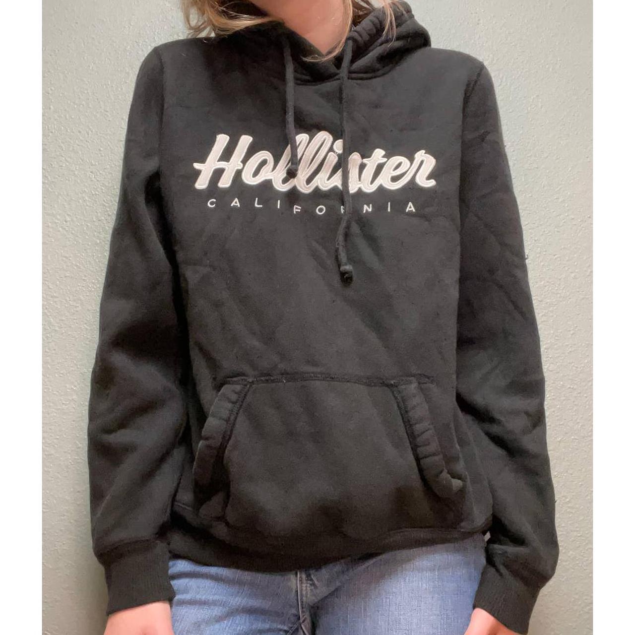 Hollister pullover hoodie in black +... Depop