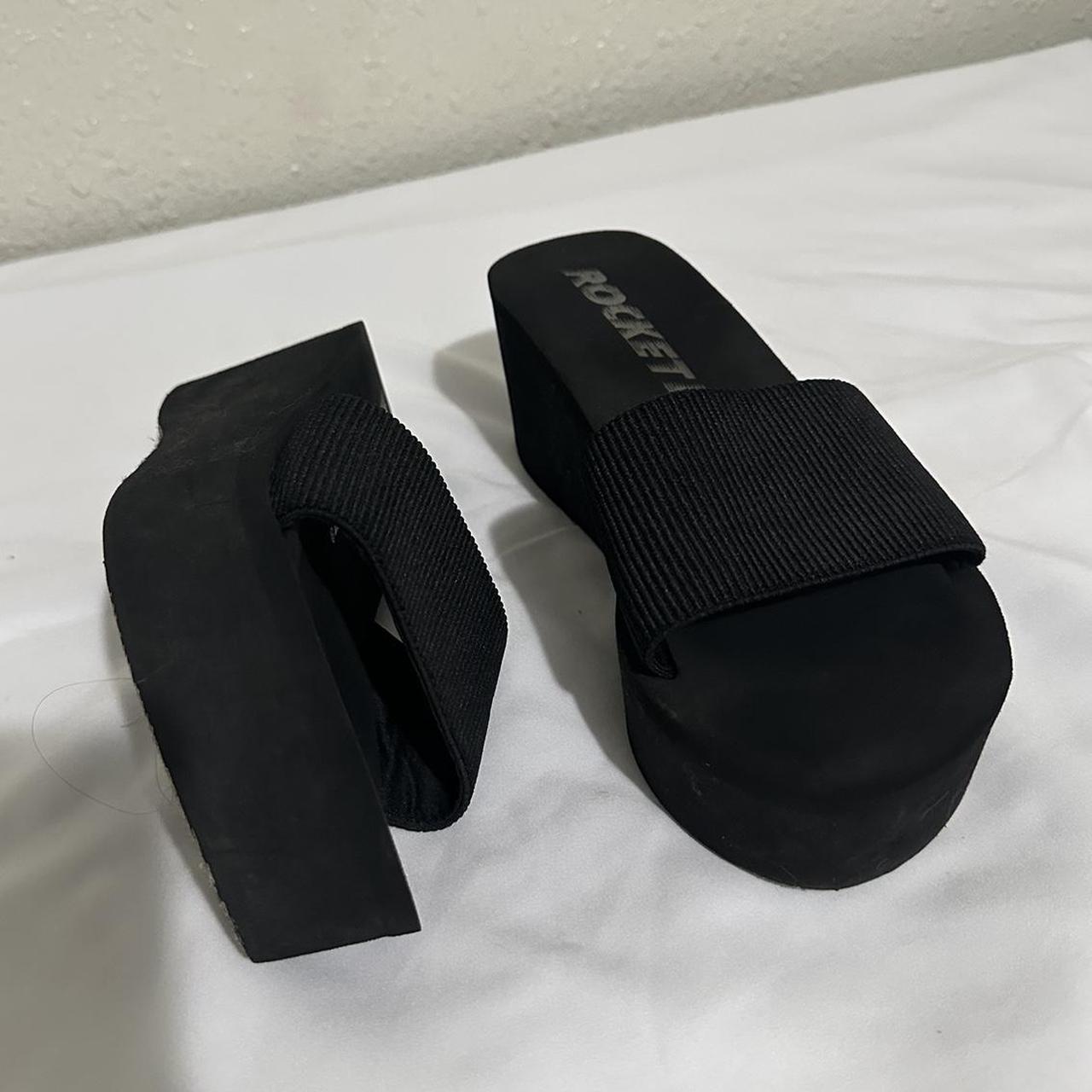 Rocket dog black platform sandals Foam platform... Depop