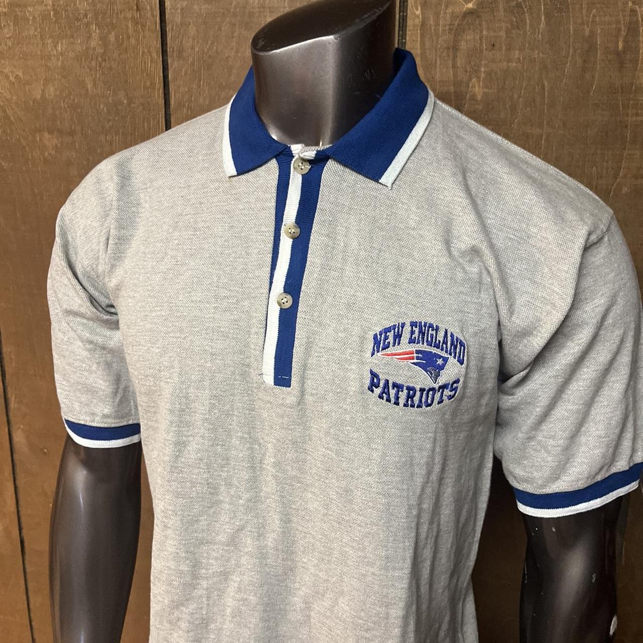 New England Patriots Shirt Adult Medium Gray NFL - Depop