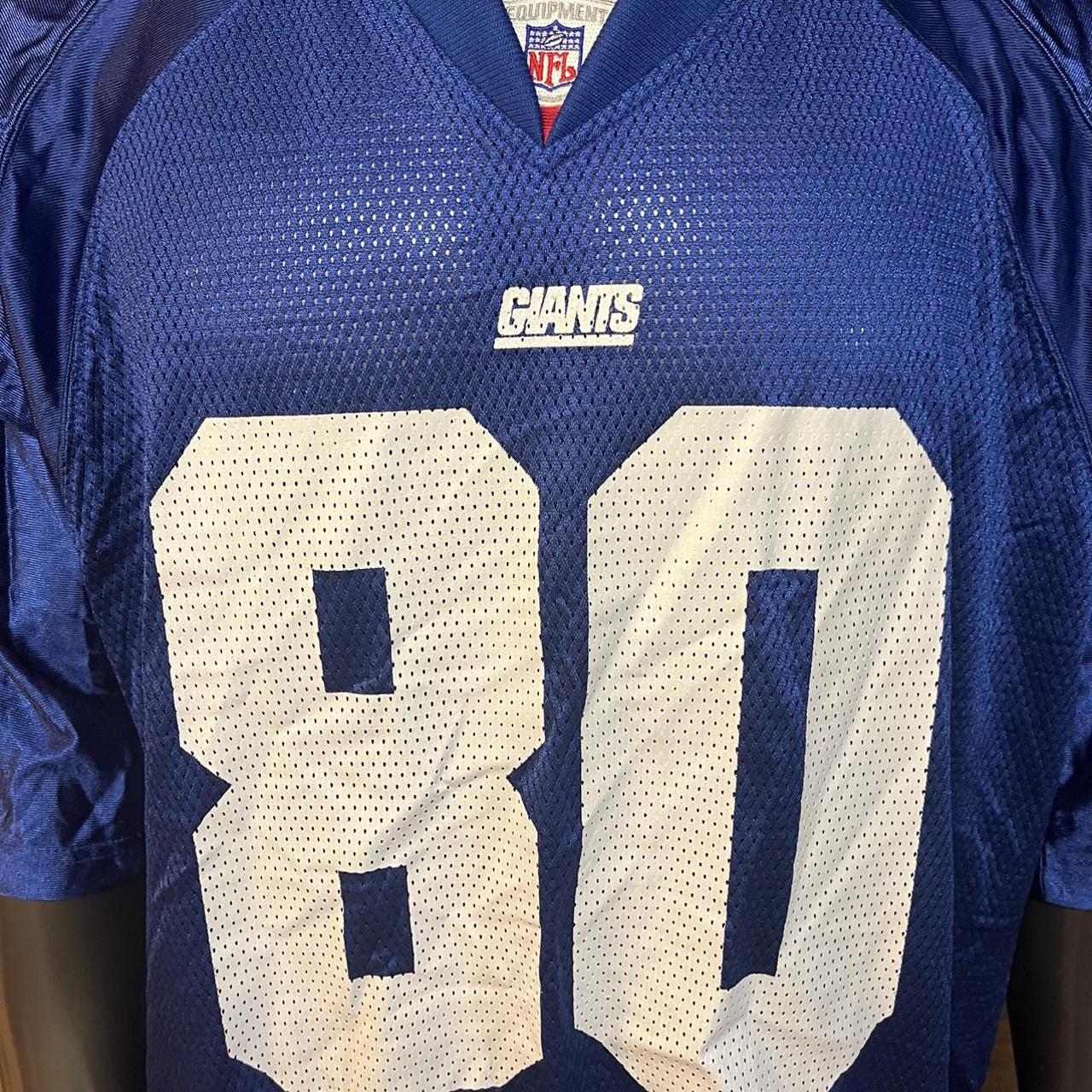 Jeremy Shockey New York Giants White Reebok Jersey - Depop