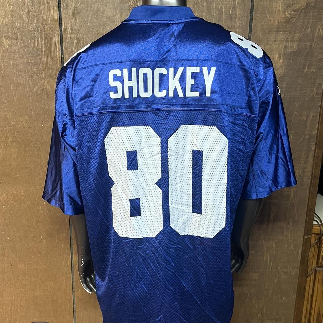 Jeremy Shockey New York Giants White Reebok Jersey - Depop