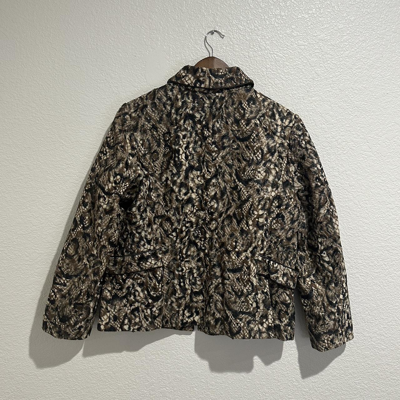 Chico's leopard print jacket hotsell