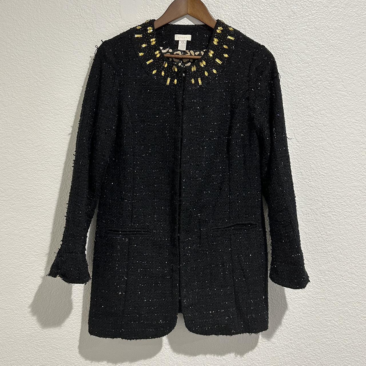 Chicos black cardigan best sale