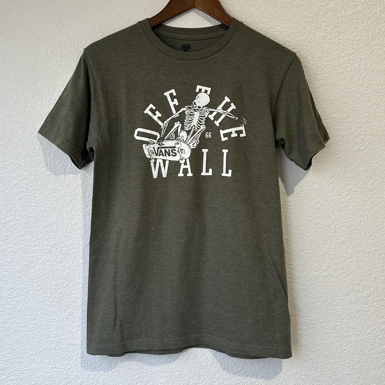 Vans Off The Wall Shirt Adult Size Small Green | Depop