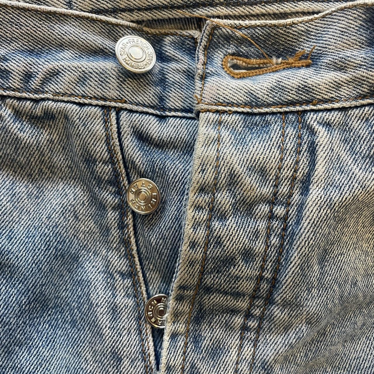 French star denim boyfriend jeans, the tag on the... - Depop