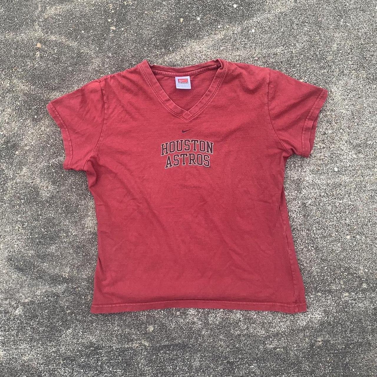 Nike Houston Astros center swoosh T-shirt Size XL