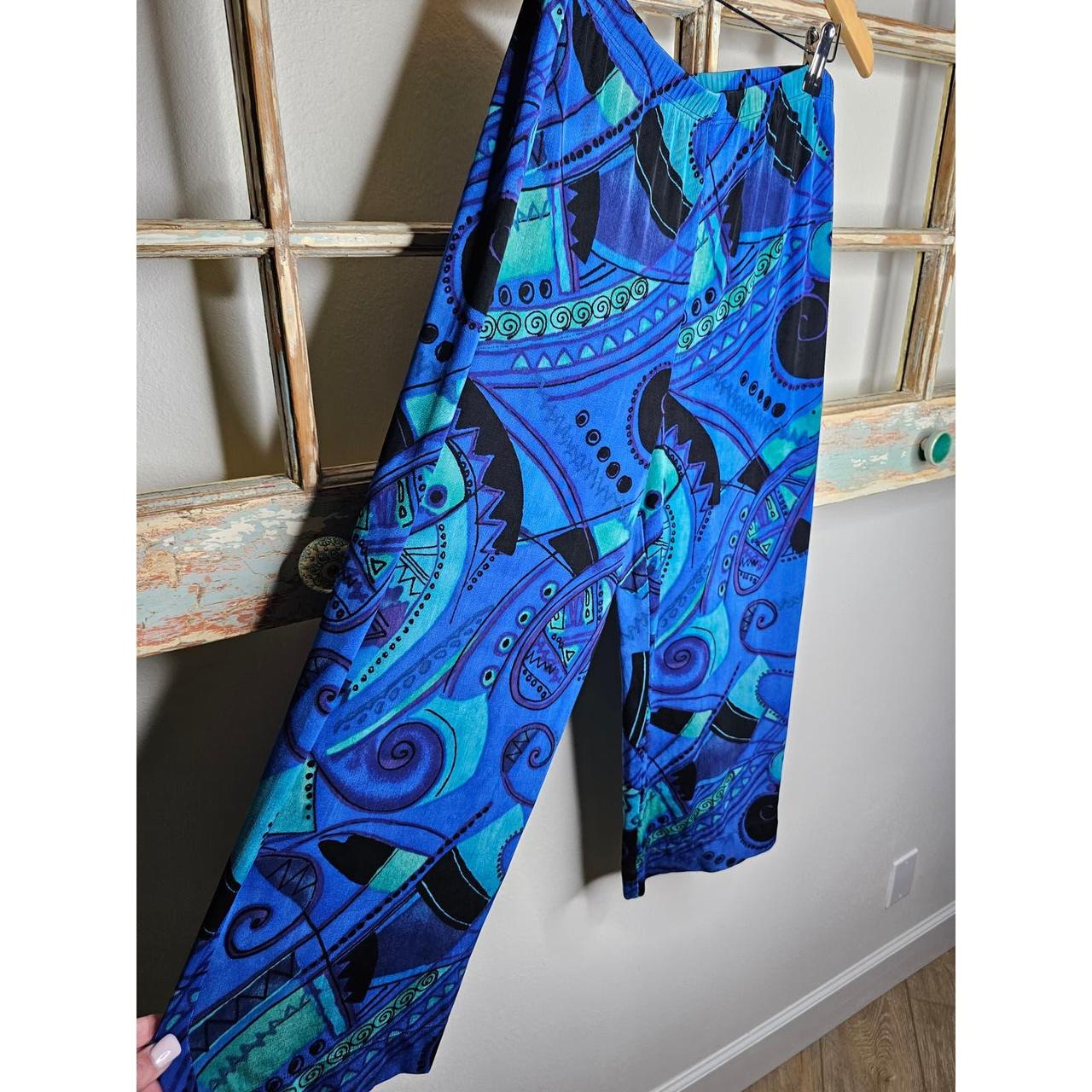 Vintage Chico's abstract travelers pants Chico's - Depop