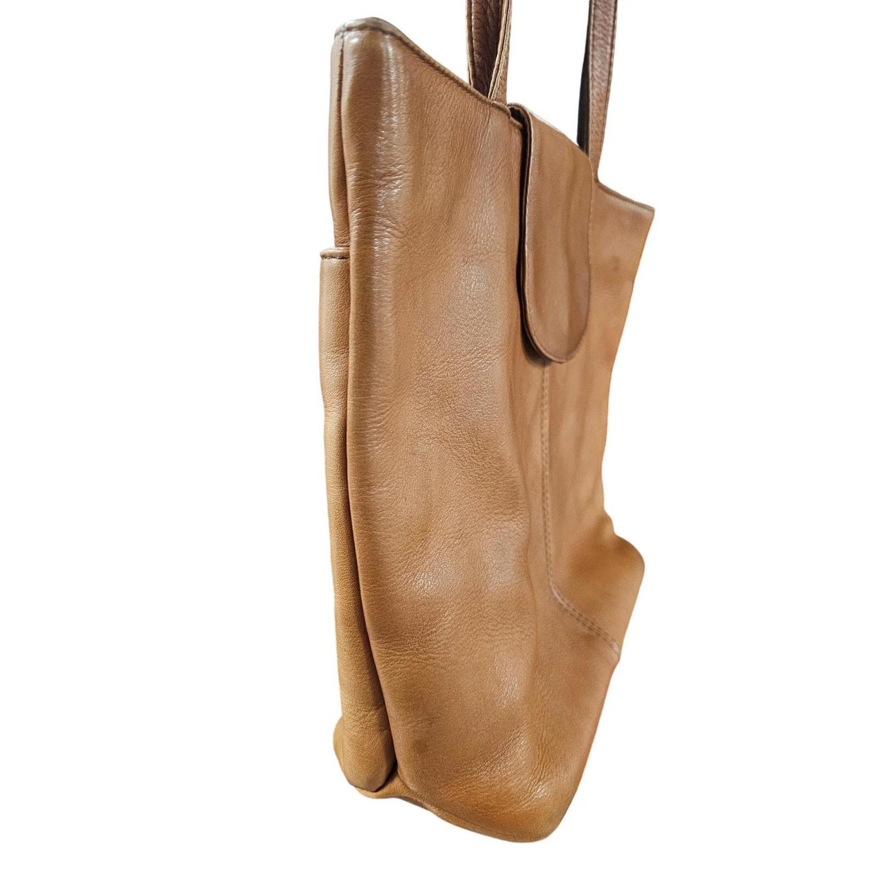 J. Jill Natural Saddle Leather shoulder bag neutral. Depop