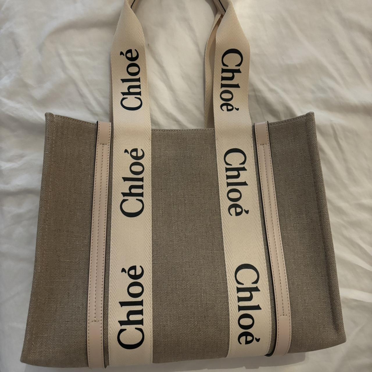 Brand new, never worn Chloé Medium Woody Tote Bag.... - Depop