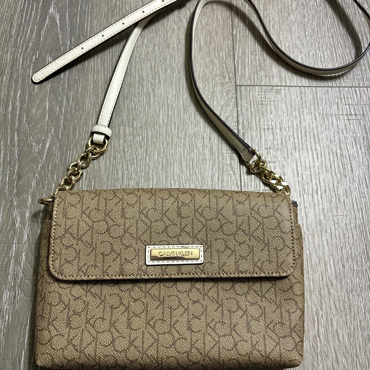 Calvin klein beige purse best sale