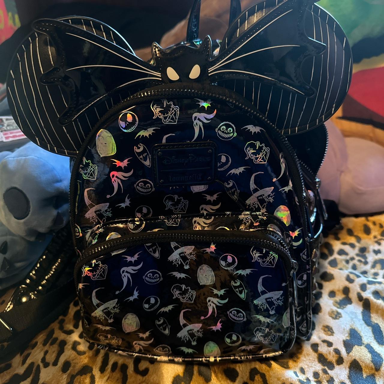 Holographic retailer Nightmare Before Christmas Loungefly bag and ears