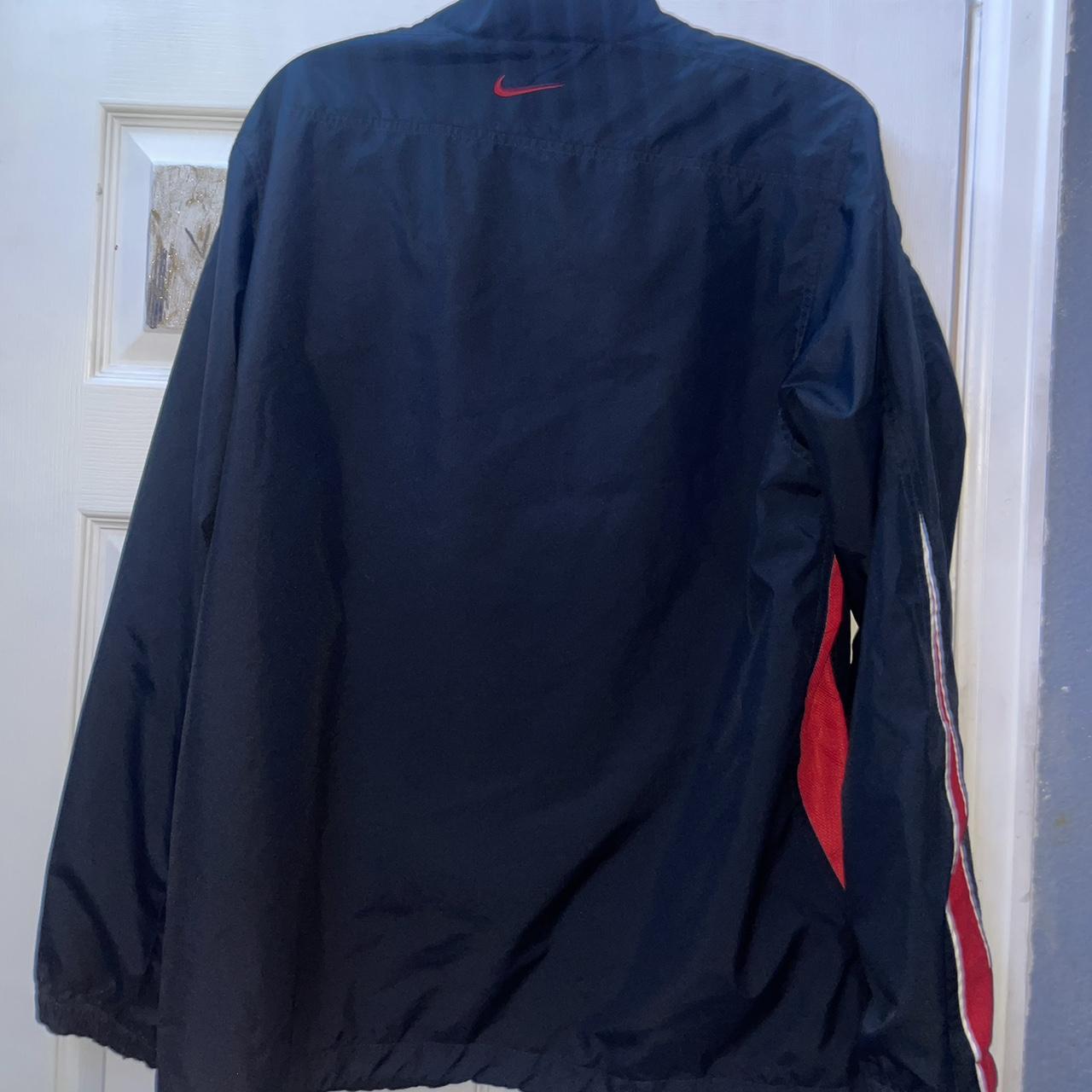 Nike Men's Black and Red Jacket Depop
