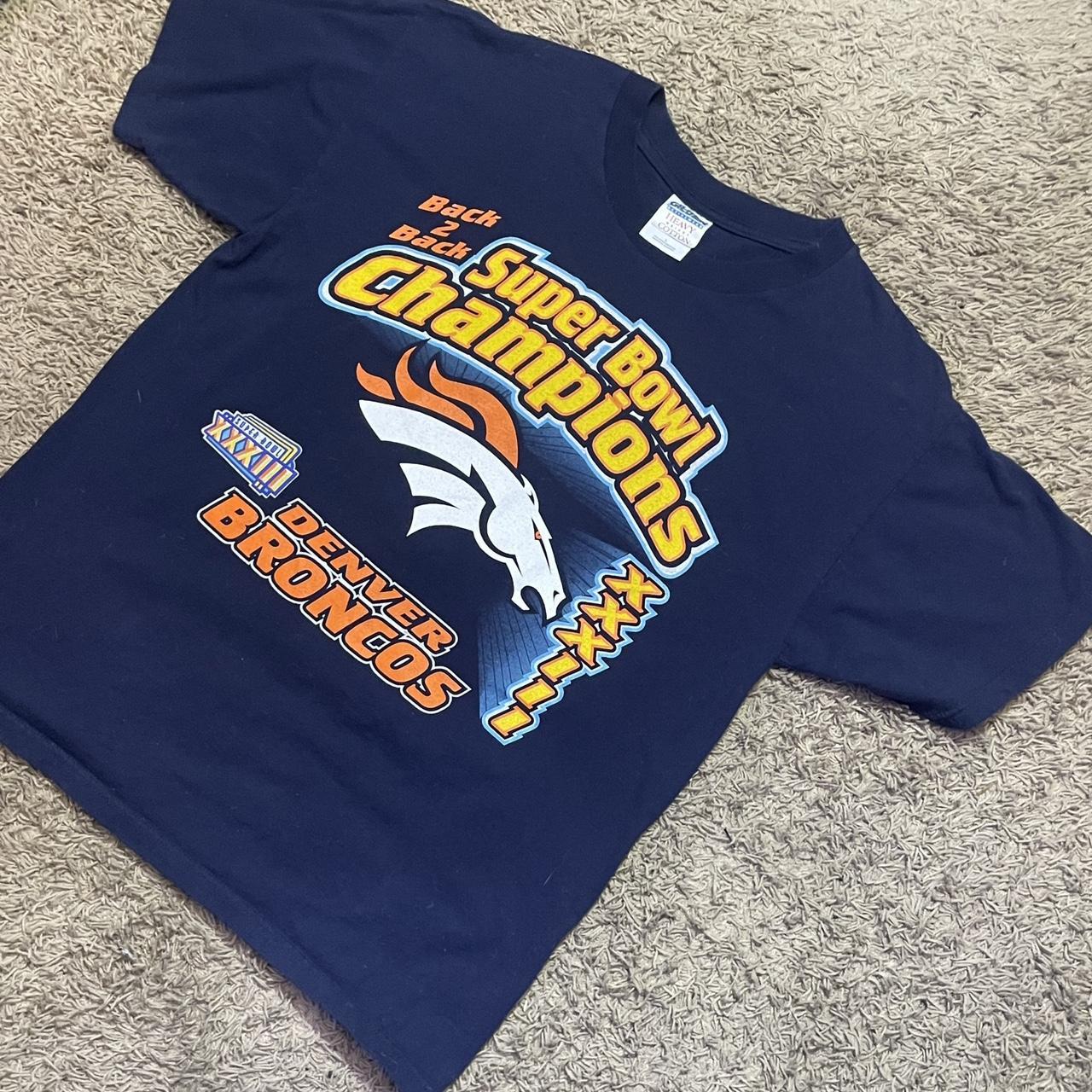 Vintage Denver Broncos NFL graphic t shirt. Super - Depop