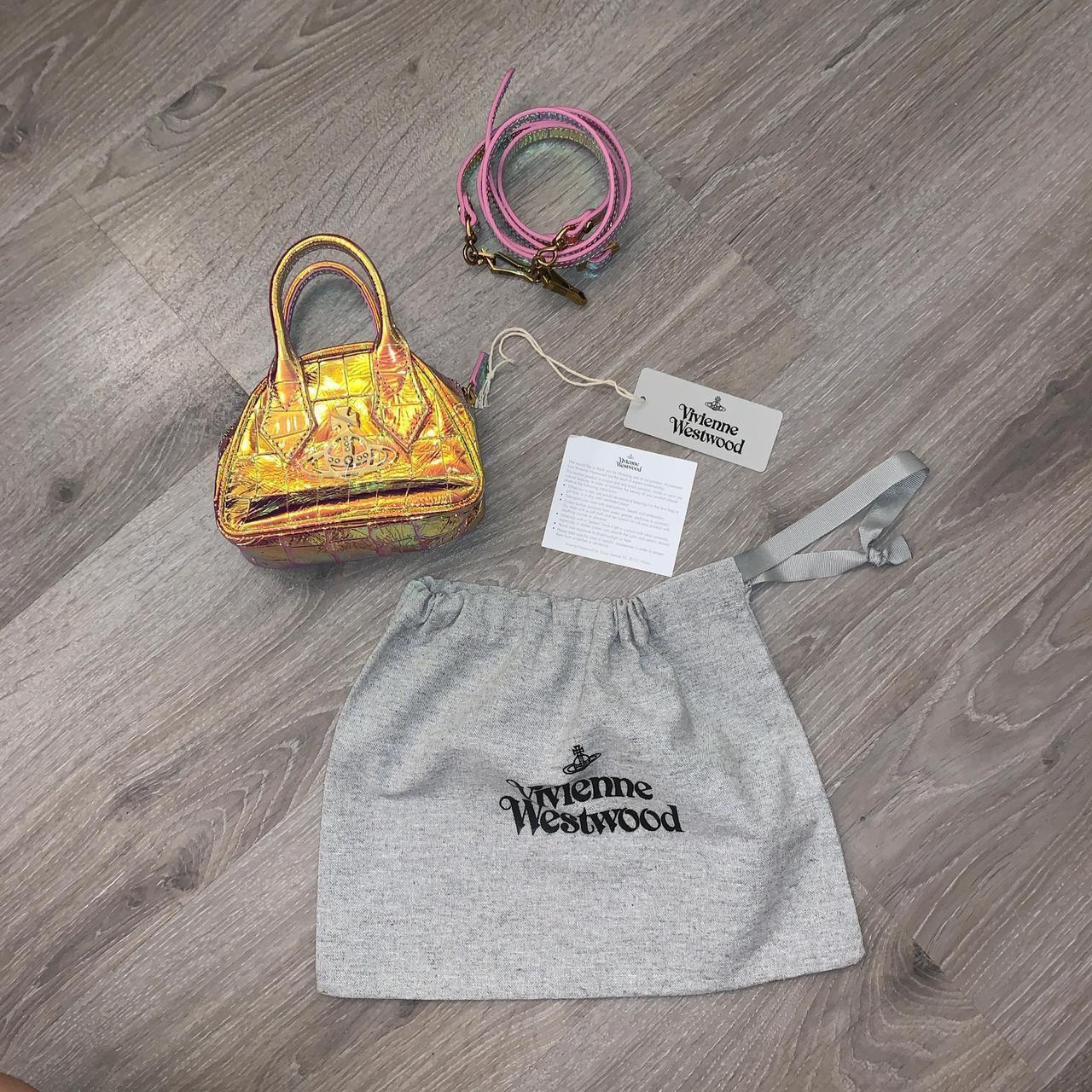 Vivienne Westwood Drawstring Grey Dust Bag. Depop