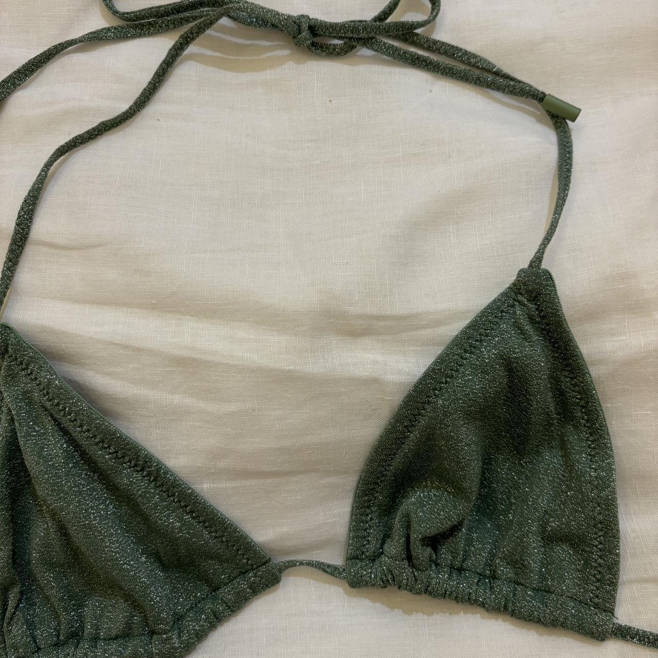 Triangl Vinca Fawn Sparkle Bikini Top Discontinued Depop