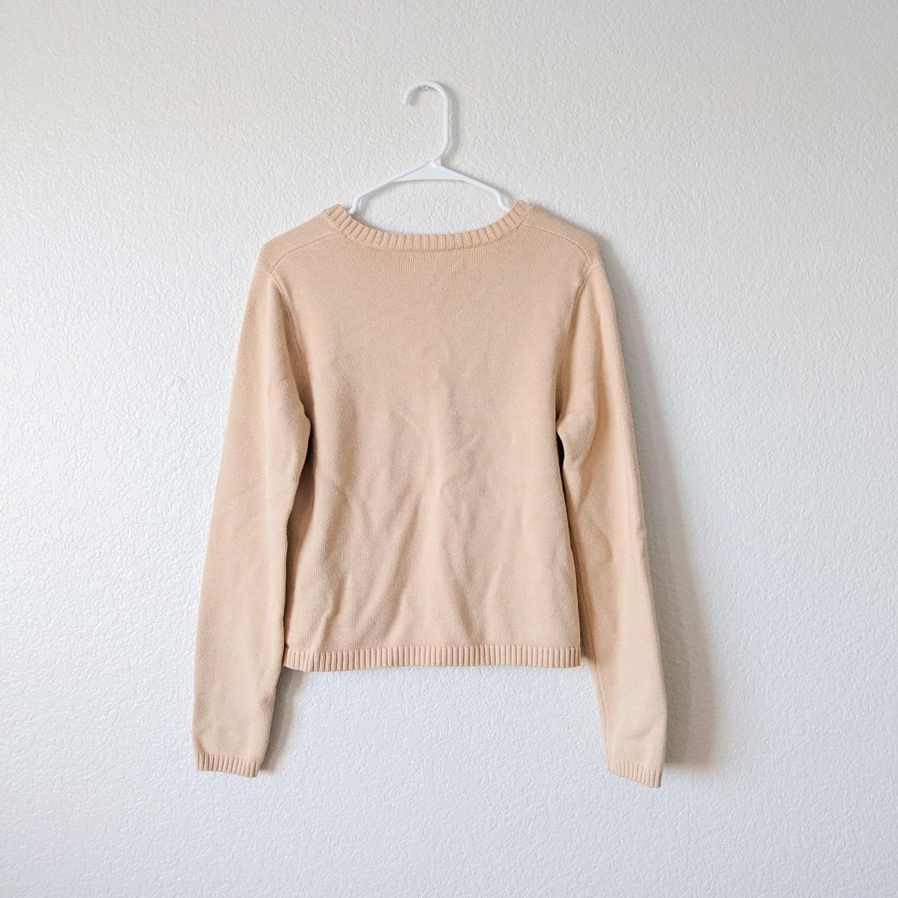 Anne Klein Women's Cream and Yellow Cardigan (2)
