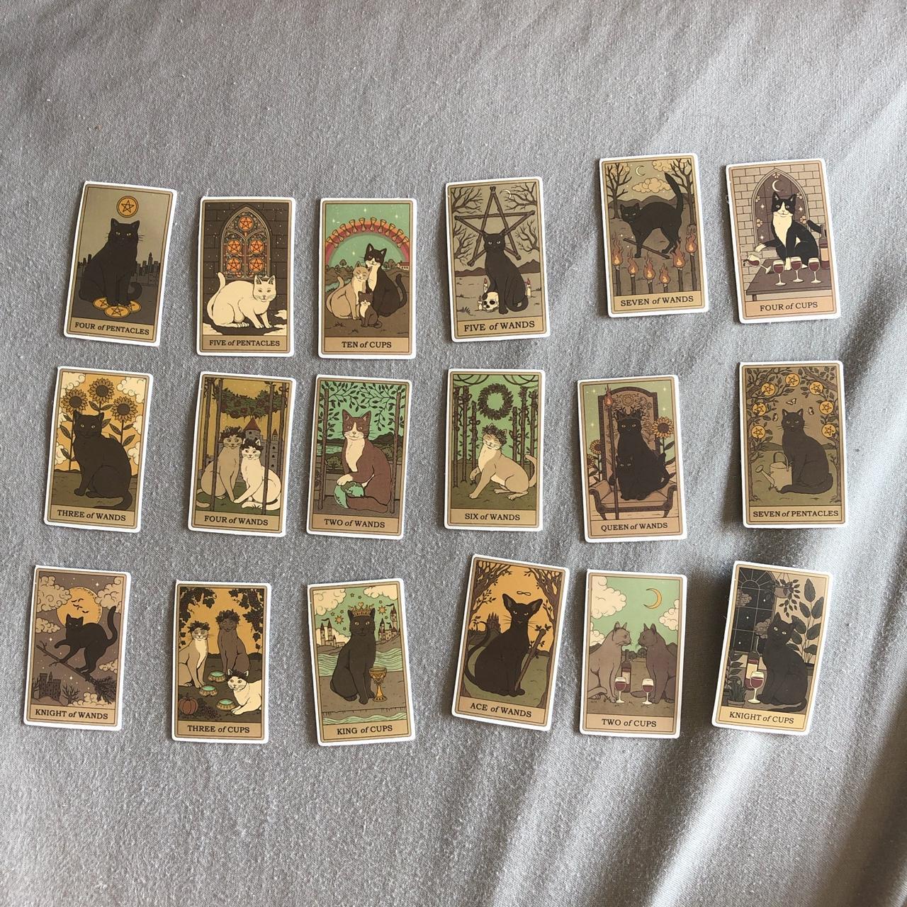 Cat Tarot Card Stickers 10 Pack 10 will be picked at... - Depop