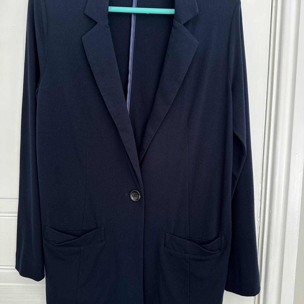 Women navy blazer style casual working jacket. Depop