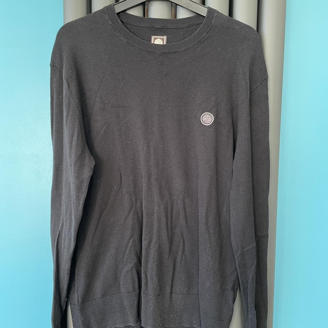 Black Pretty Green Knitted Jumper Size. Depop