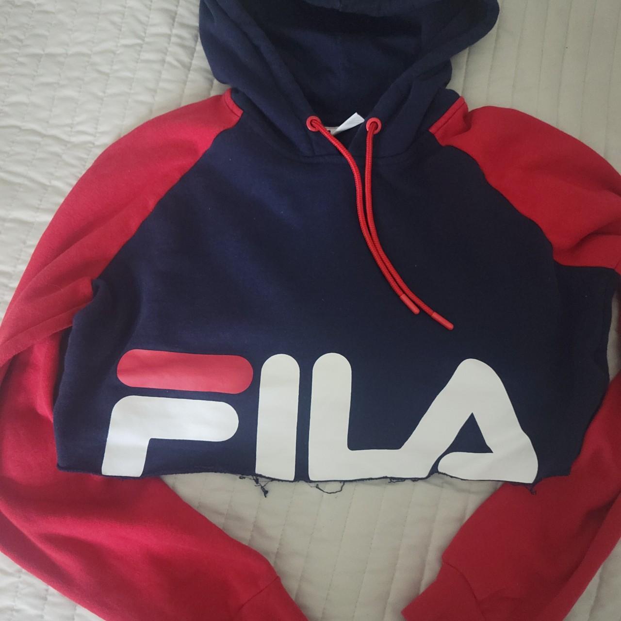 Fila edie cropped cheap hoodie