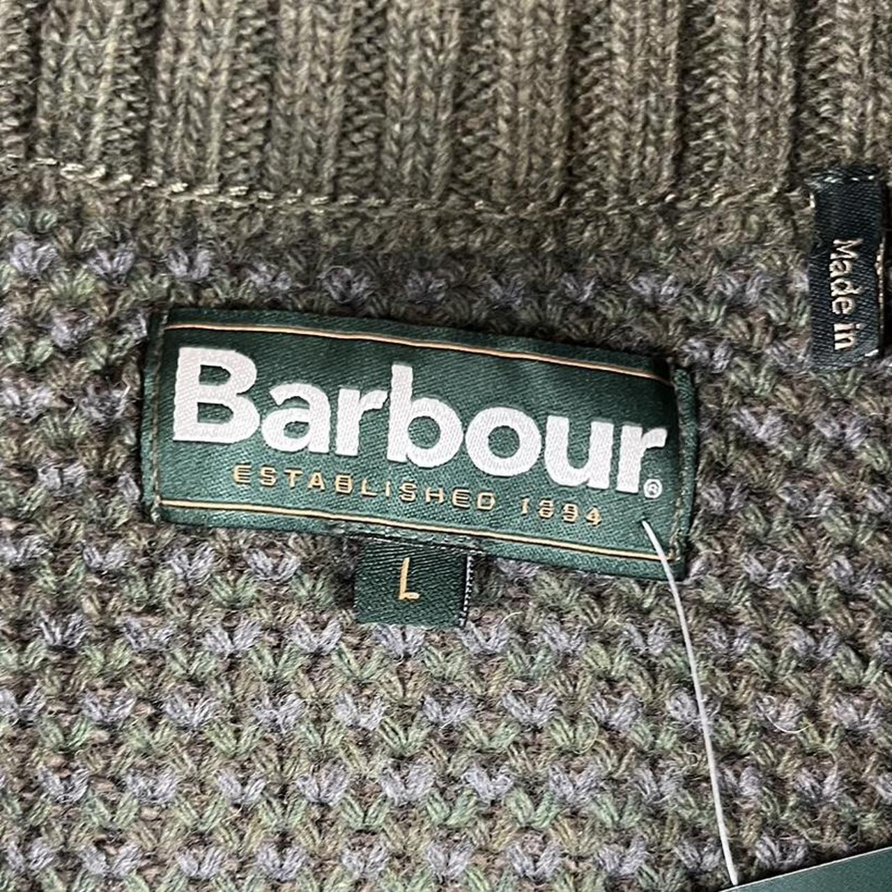 Barbour Tisbury half zip sweater. In perfect... - Depop