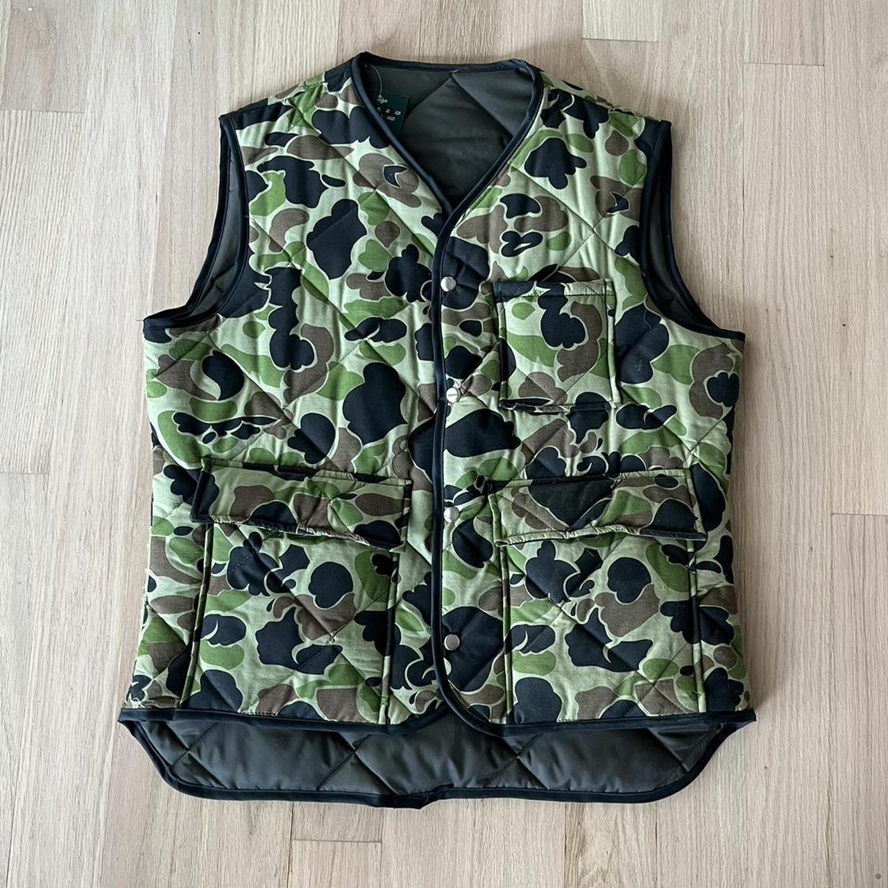 Vintage duck camo puffer vest. 70’s hunting puffer... - Depop