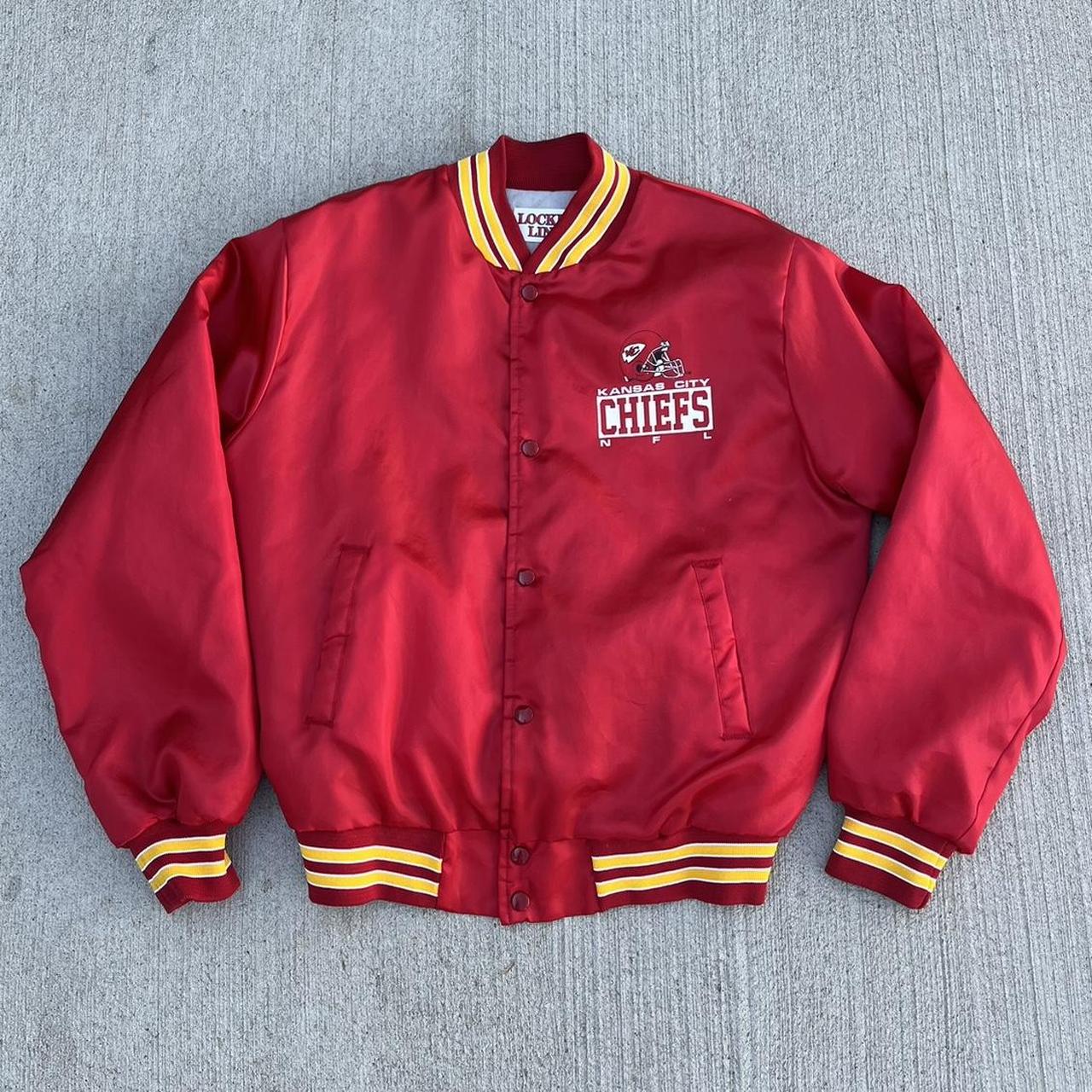 Kansas City Chiefs Satin Bomber Red Jacket