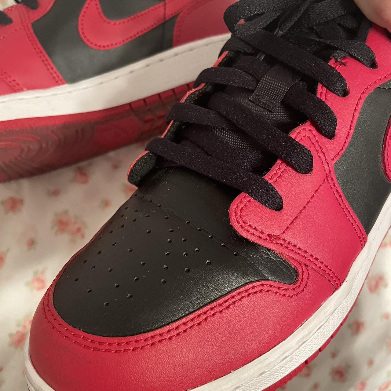 red womens jordan shoes