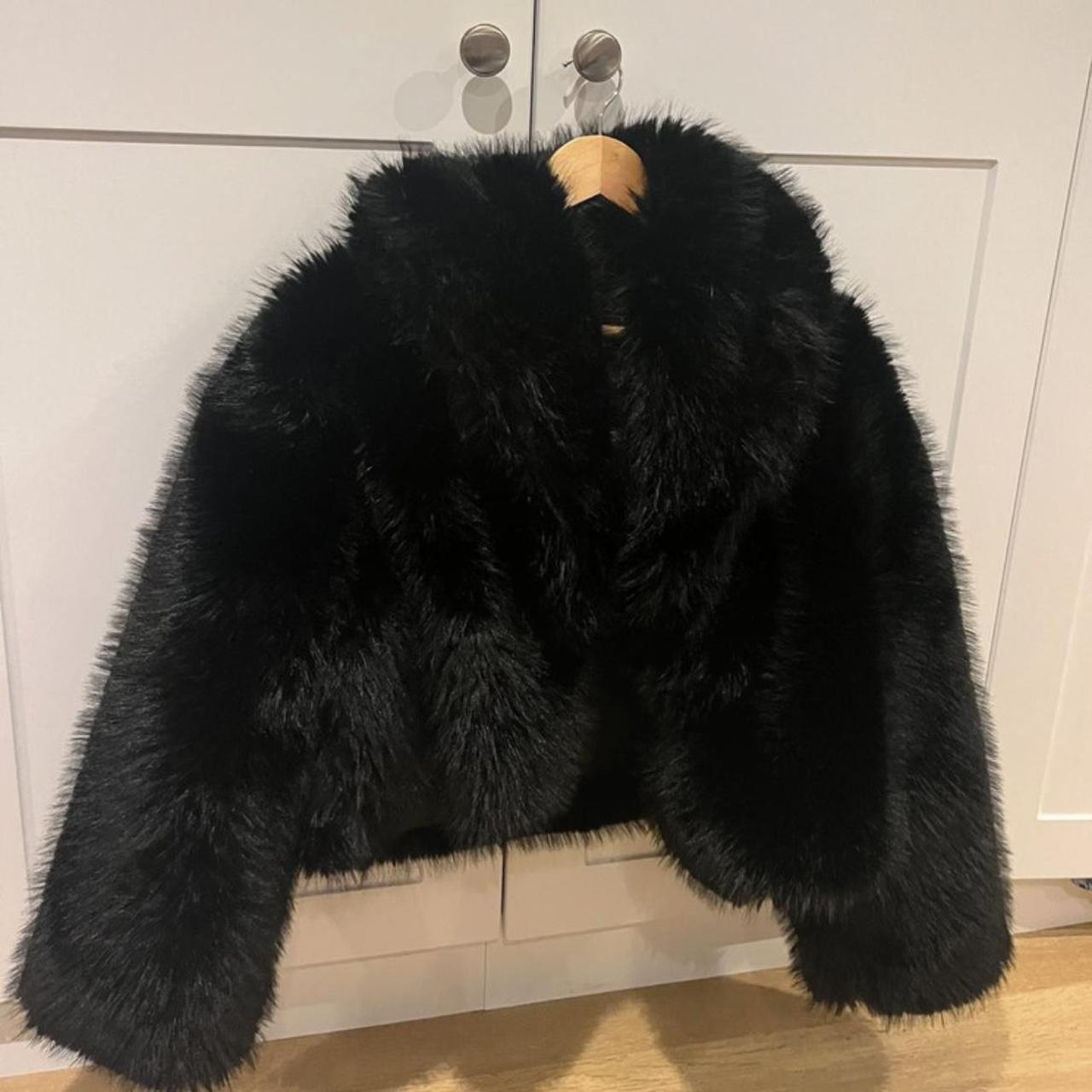 Zara faux fur jacket Viral on TikTok Depop